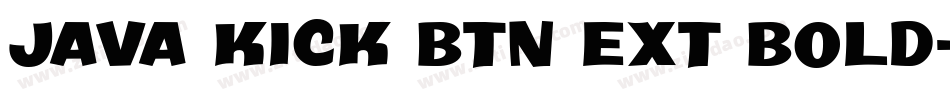 Java Kick BTN Ext Bold字体转换